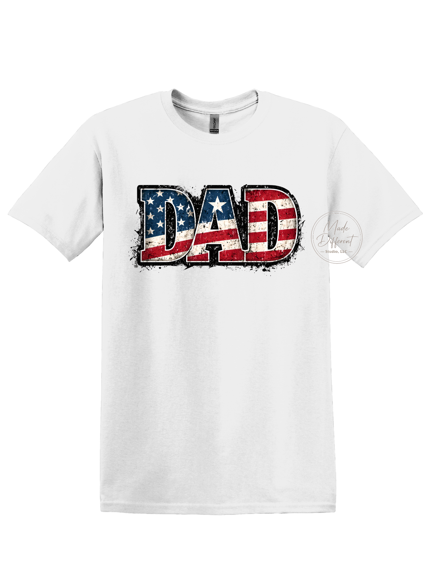 Dad American Flag - DTF Sheet Ready To Press