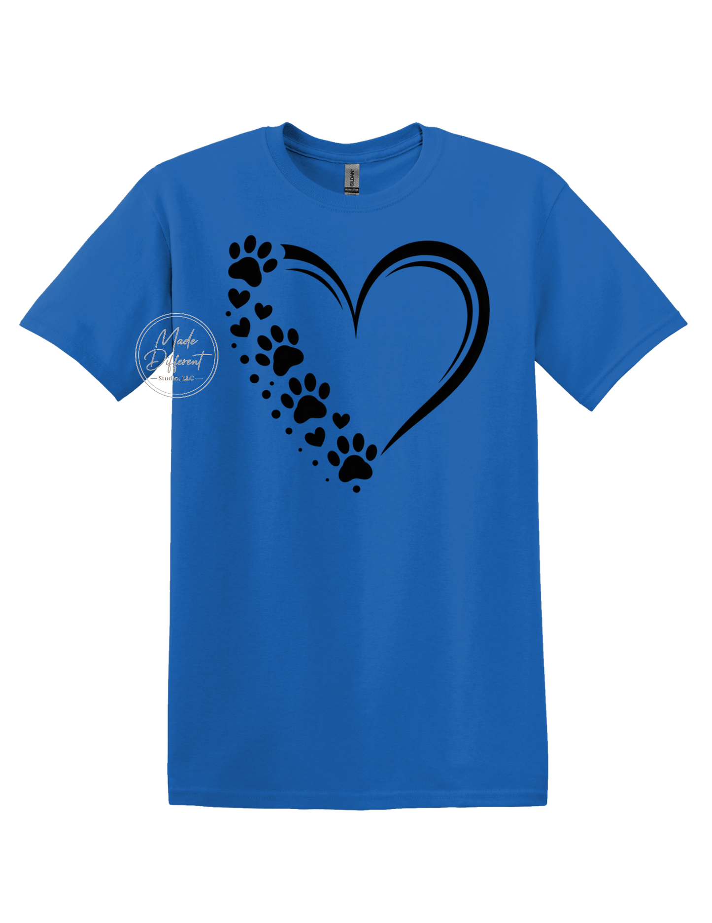 Heart with Paws- DTF Sheet Ready To Press