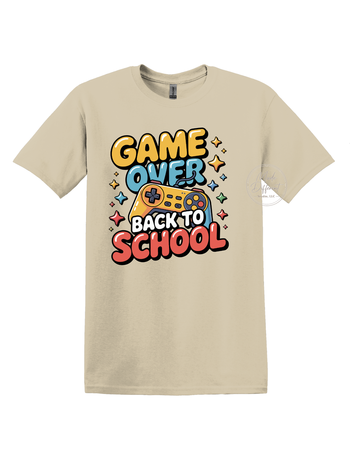 GAME OVER BACK TO SCHOOL - DTF Sheet Ready to Press