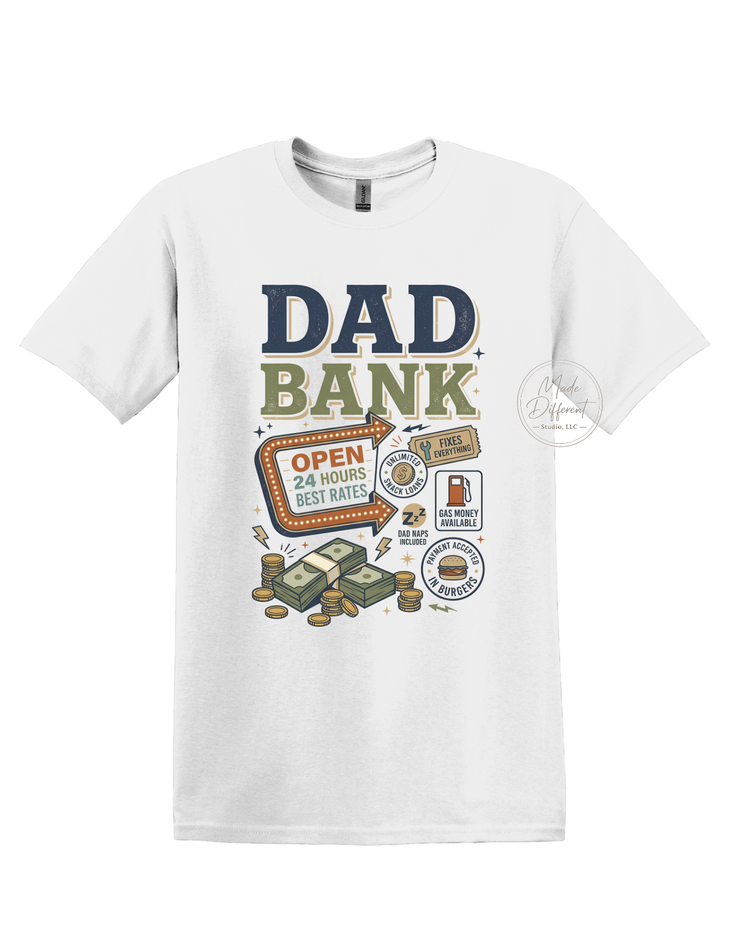 Dad Bank - DTF Sheet Ready To Press