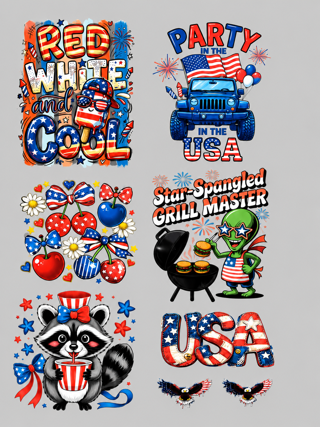 July 4th - Pre-made Gangsheet