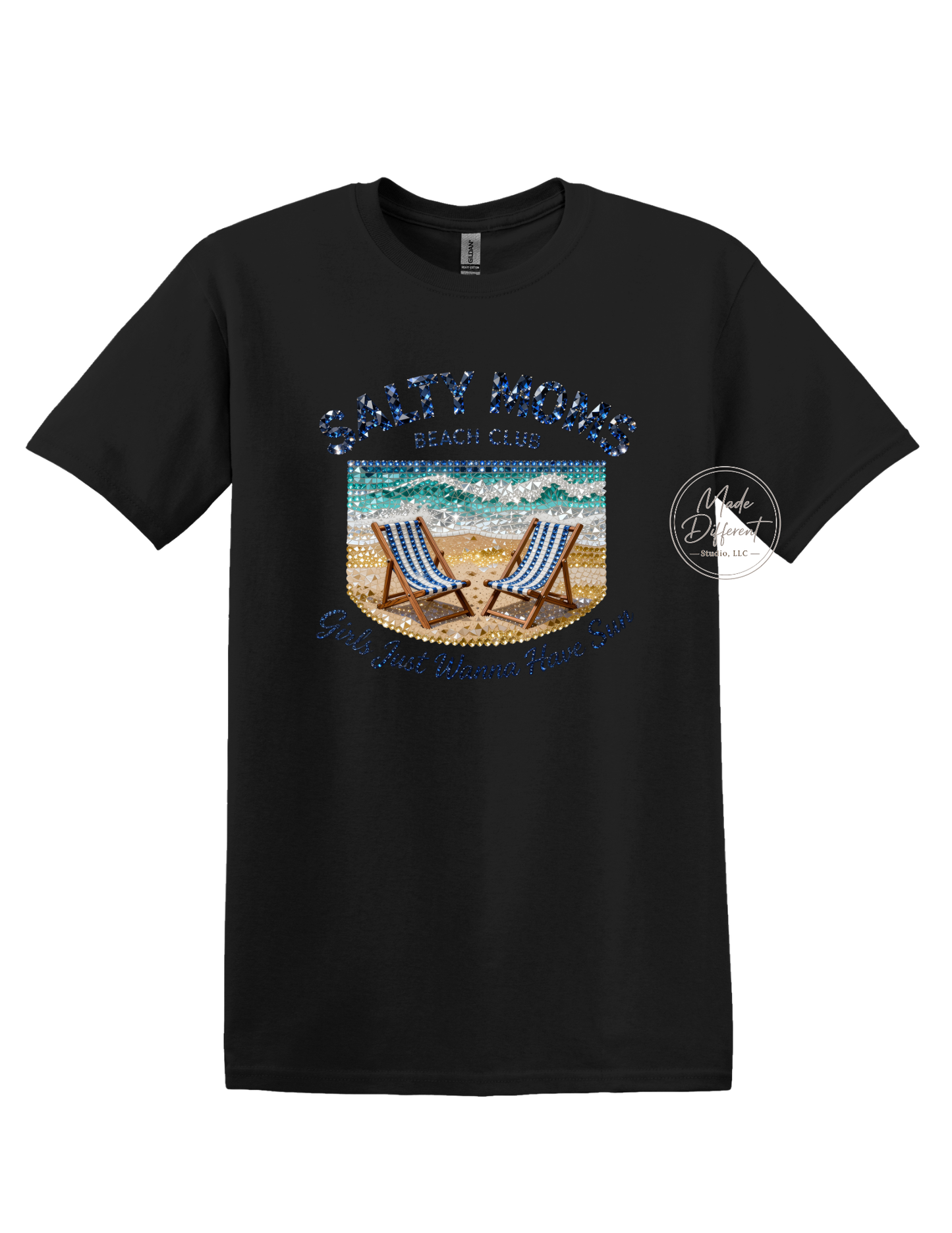 Rhinestone Salty Moms Club  - DTF Sheet Ready To Press