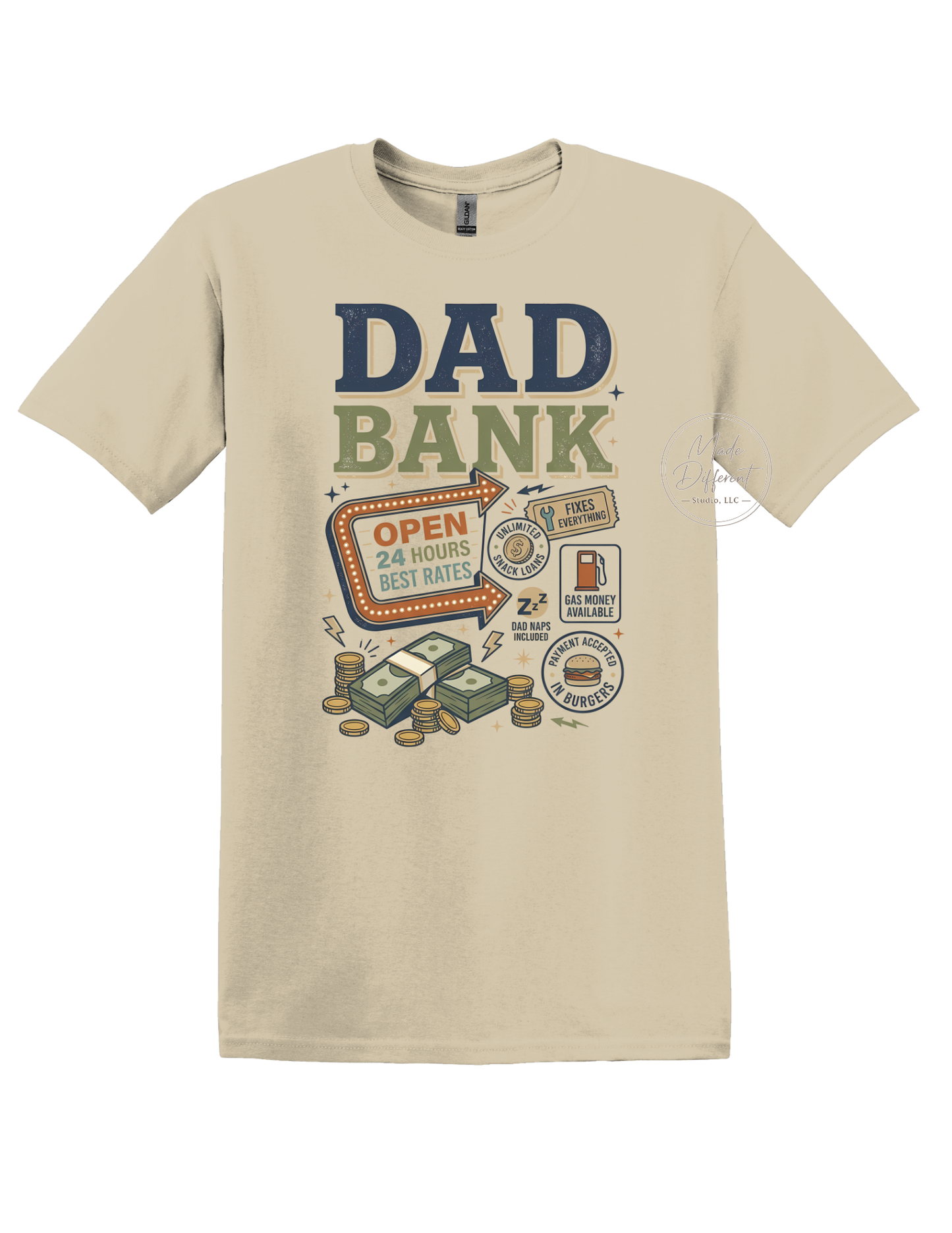 Dad Bank - DTF Sheet Ready To Press