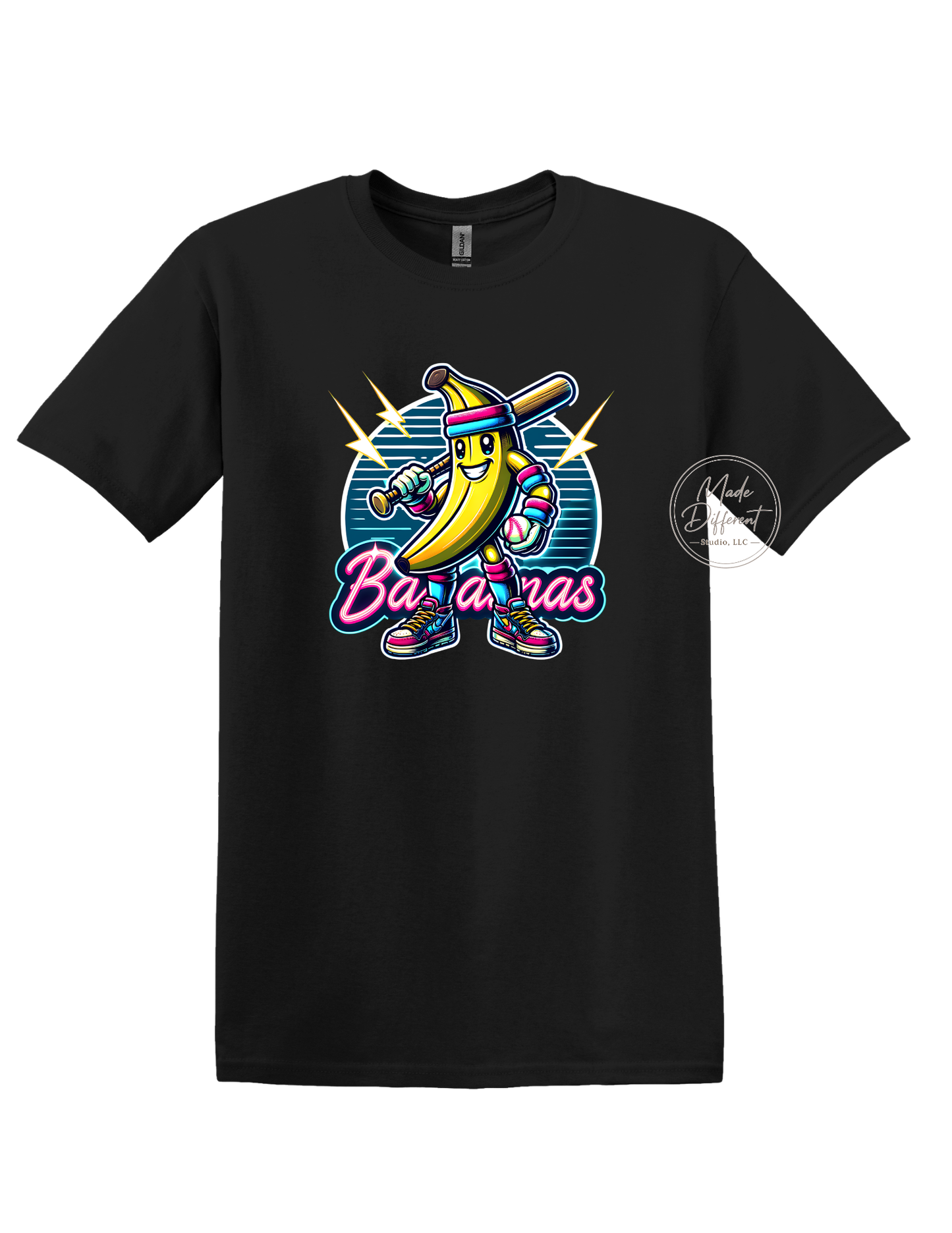 Bananas Baseball - Adult T-shirt