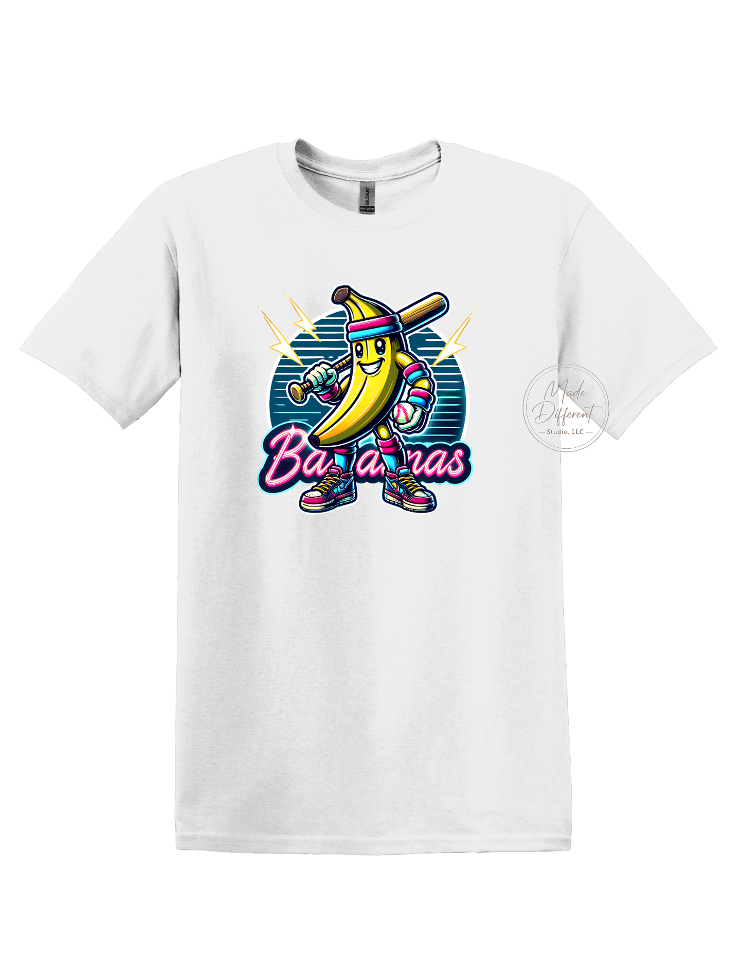 Bananas Baseball - Adult T-shirt