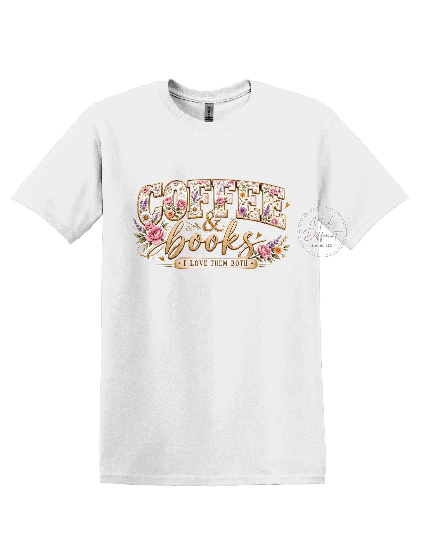 Coffee & Books Love them both  - DTF Sheet Ready To Press