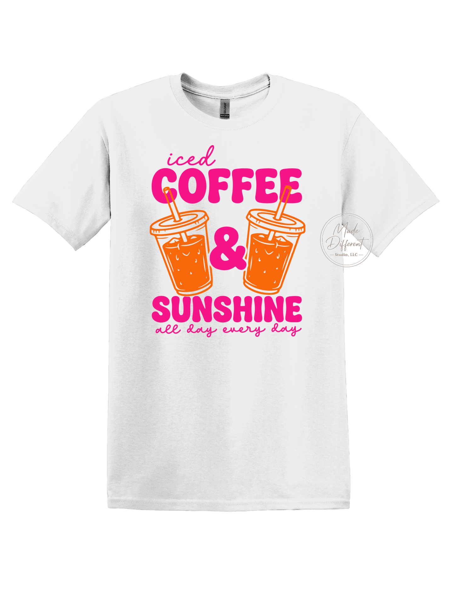 Iced Coffee & Sunshine - DTF Sheet Ready To Press