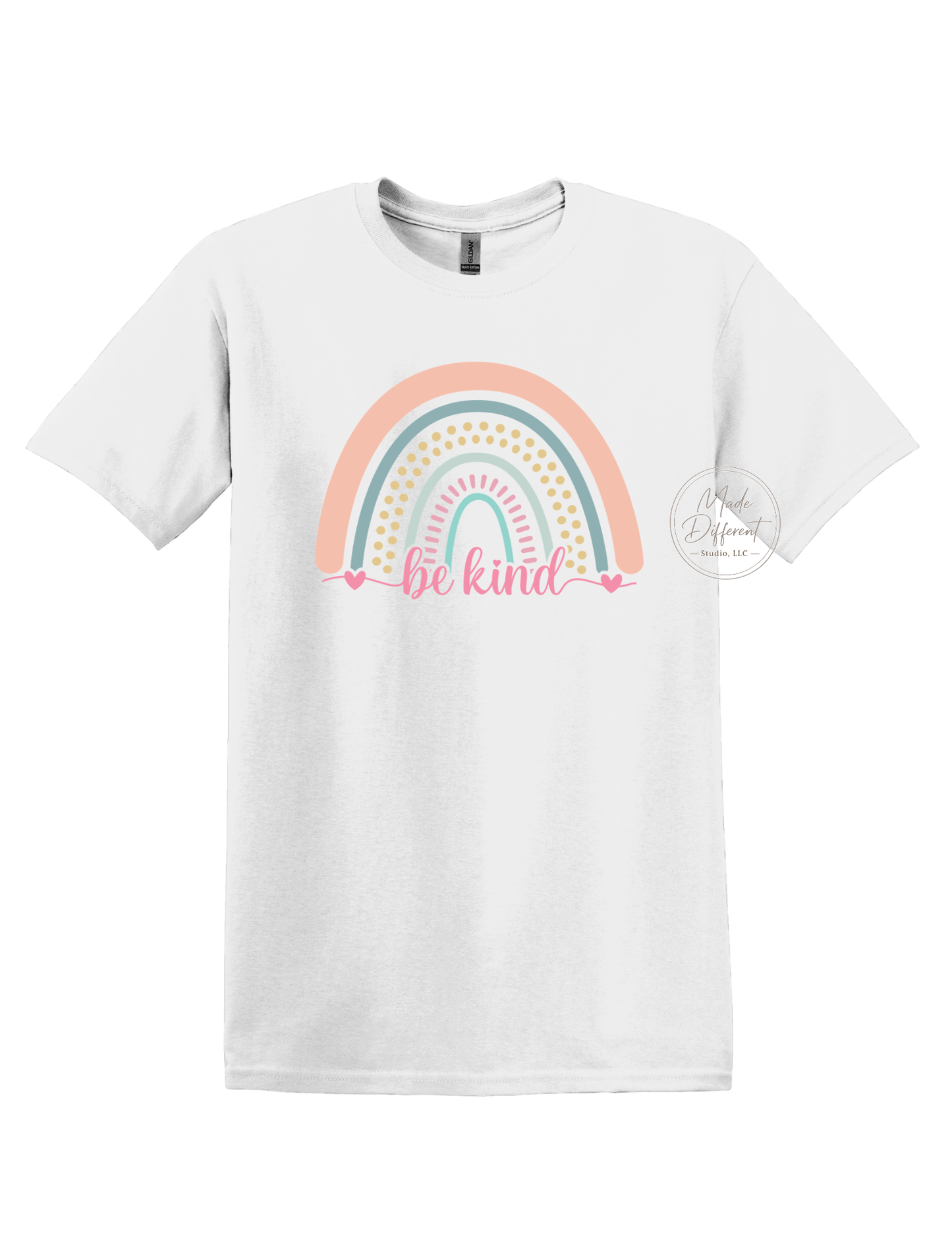 Be Kind Peach Rainbow - DTF Sheet Ready To Press