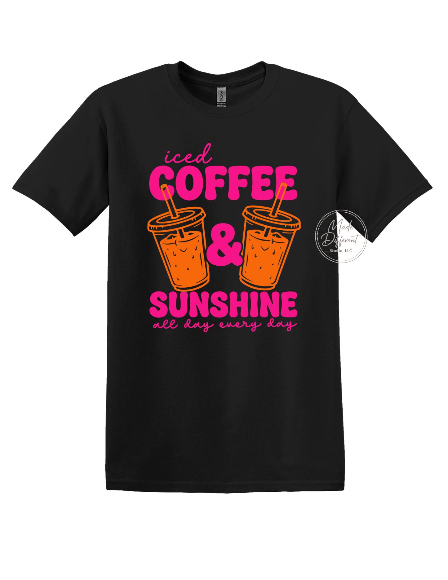 Iced Coffee & Sunshine - DTF Sheet Ready To Press