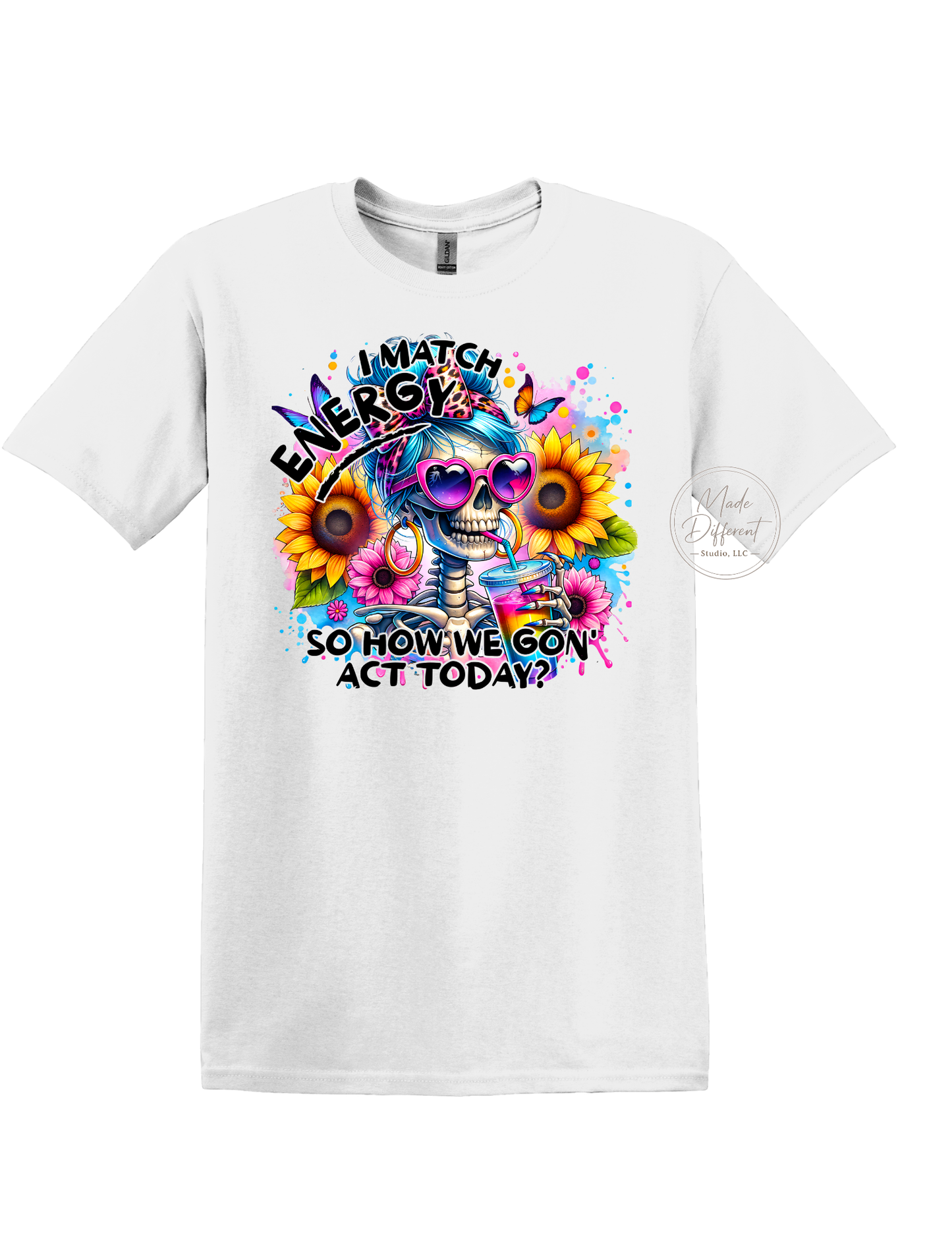 I match energy skeleton - DTF Sheet Ready To Press
