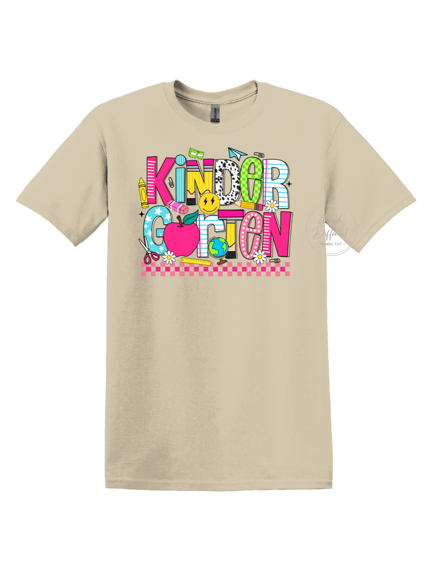 KINDERGARTEN GRADE RETRO - DTF Sheet Ready to Press