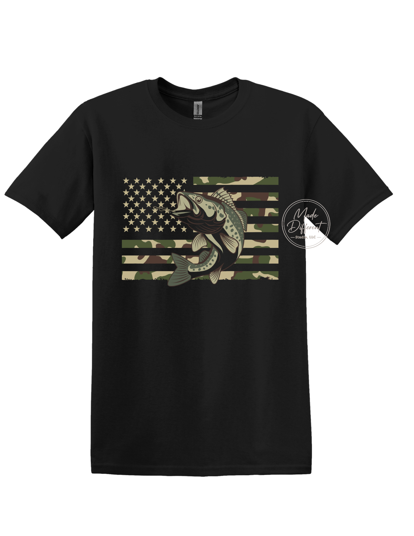 Camo Fish - DTF Sheet Ready To Press