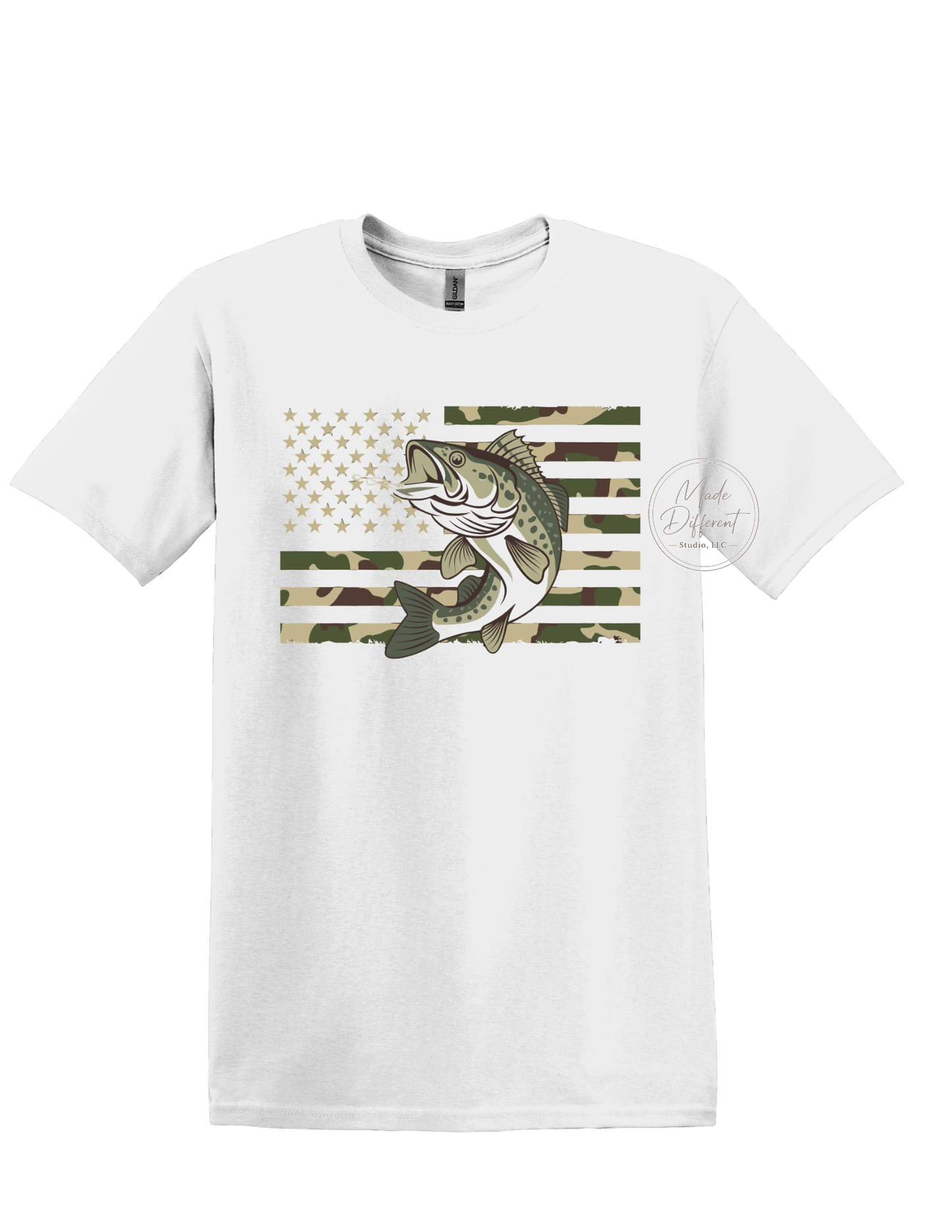 Camo Fish - DTF Sheet Ready To Press
