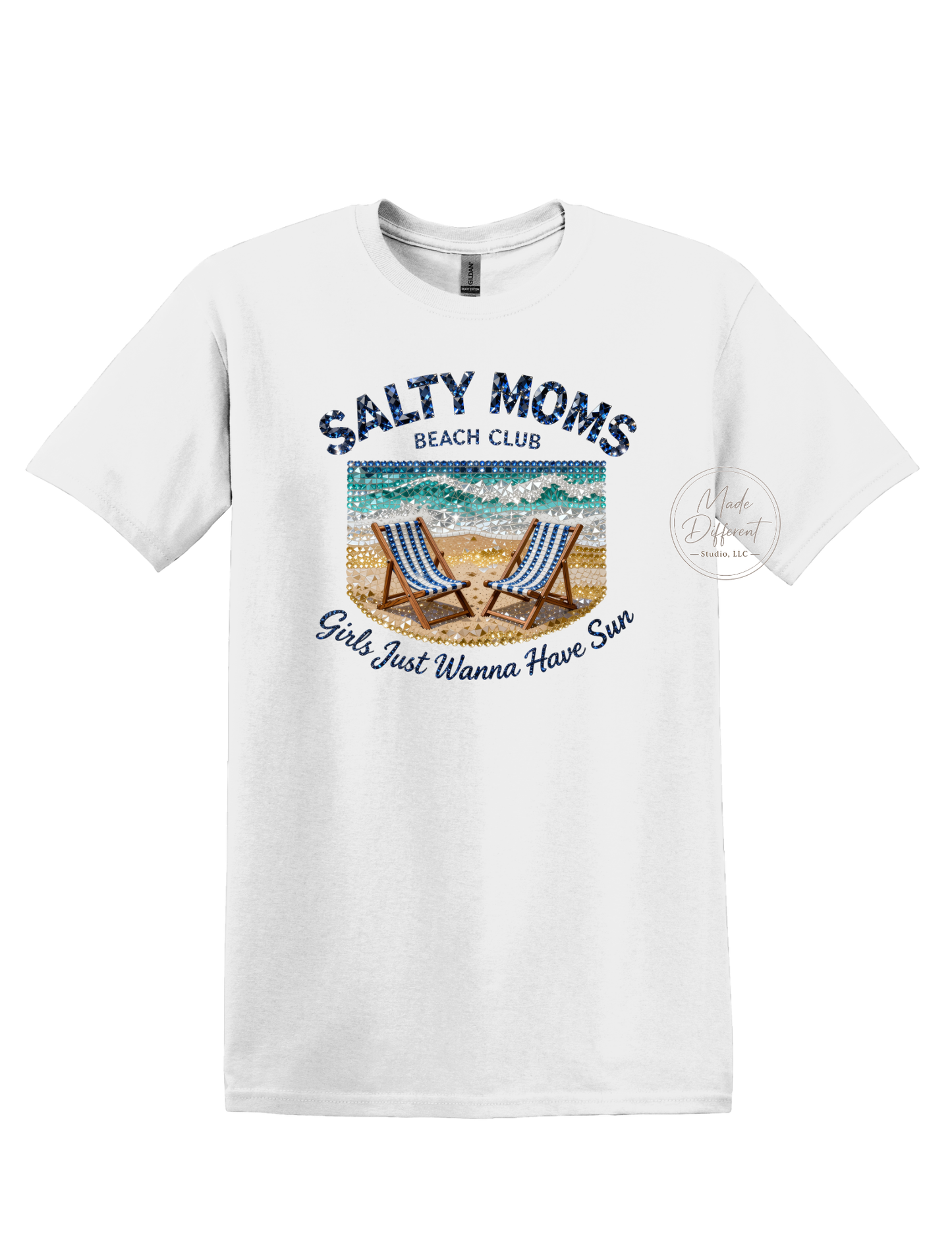 Rhinestone Salty Moms Club  - DTF Sheet Ready To Press