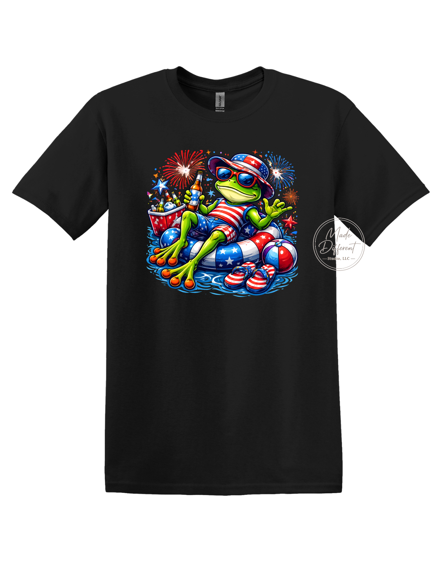 Floating Frog  - DTF Sheet Ready To Press