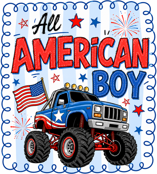 ALL AMERICAN BOY - DTF Sheet Ready to Press