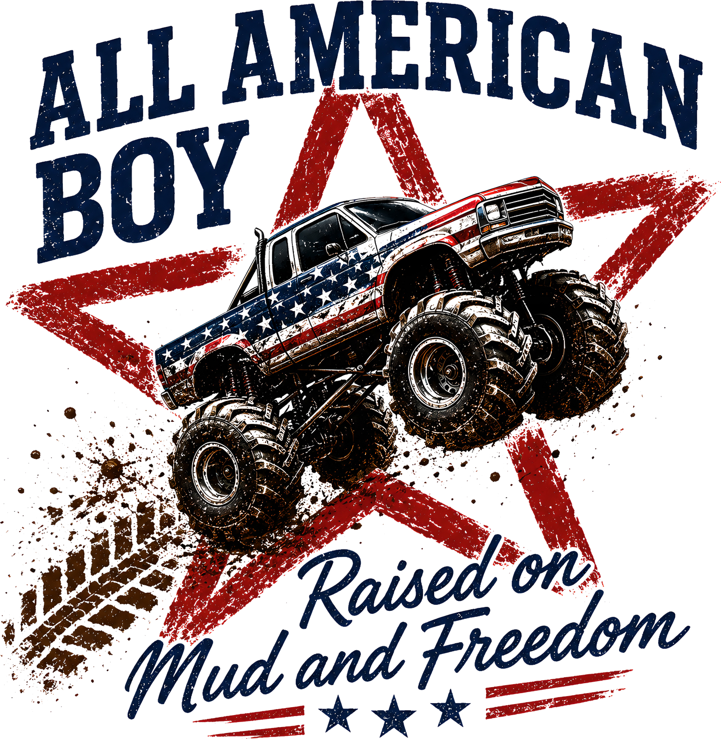 All American Boy - DTF Sheet Ready To Press