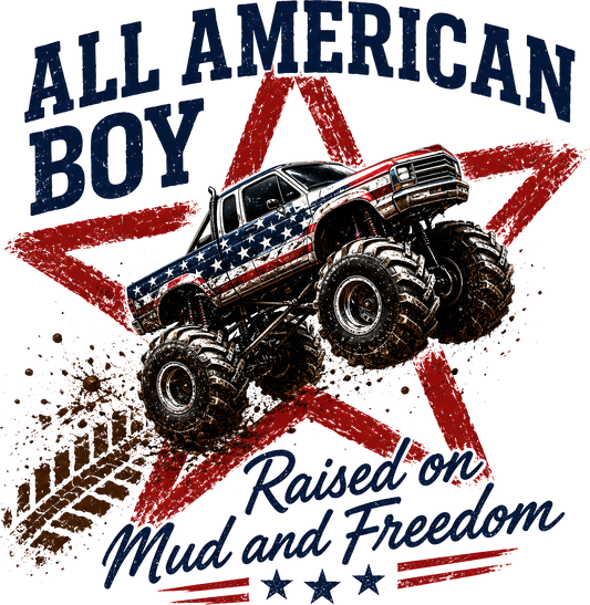 All American Boy - DTF Sheet Ready To Press