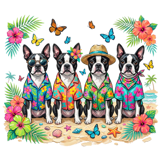 BostonTerrier - DTF Sheet Ready To Press