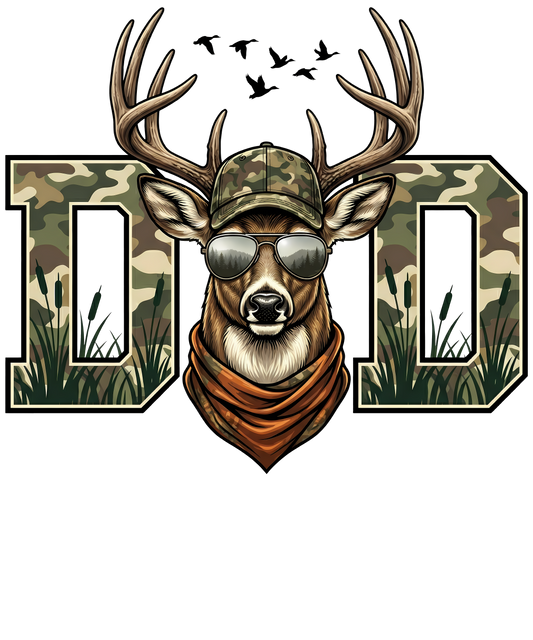 Dad Hunting Deer - DTF Sheet Ready To Press