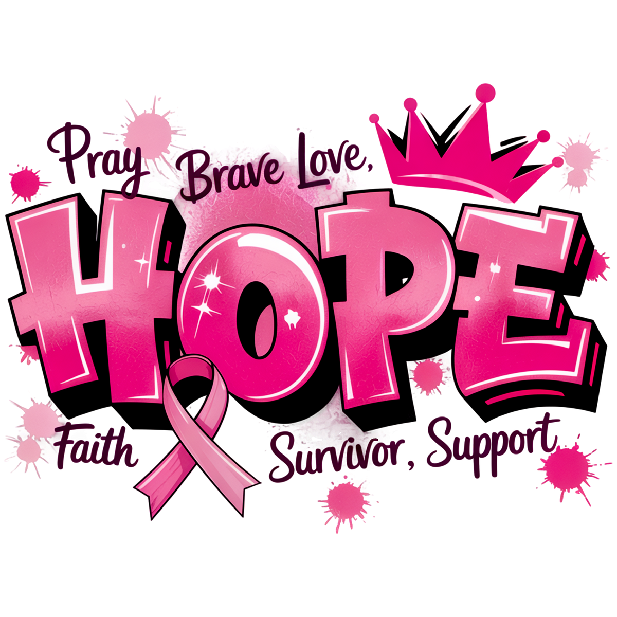 HOPE CANCER - DTF Sheet Ready to Press