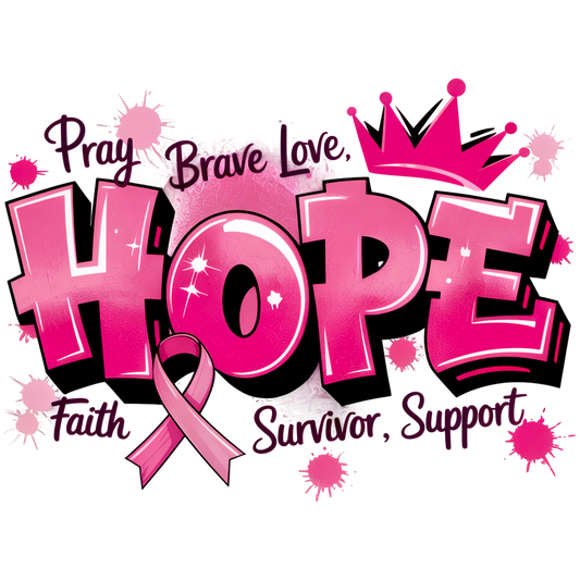 HOPE CANCER - DTF Sheet Ready to Press