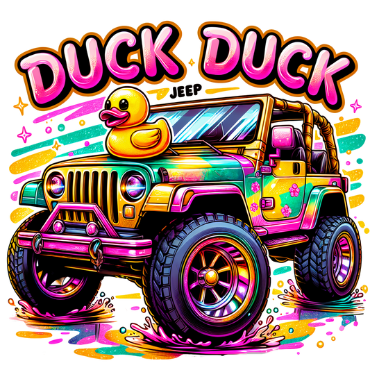 Duck Duck Jeep - DTF Sheet Ready To Press