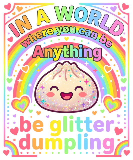 DUMPLING IN A WORLD- DTF Sheet Ready To Press