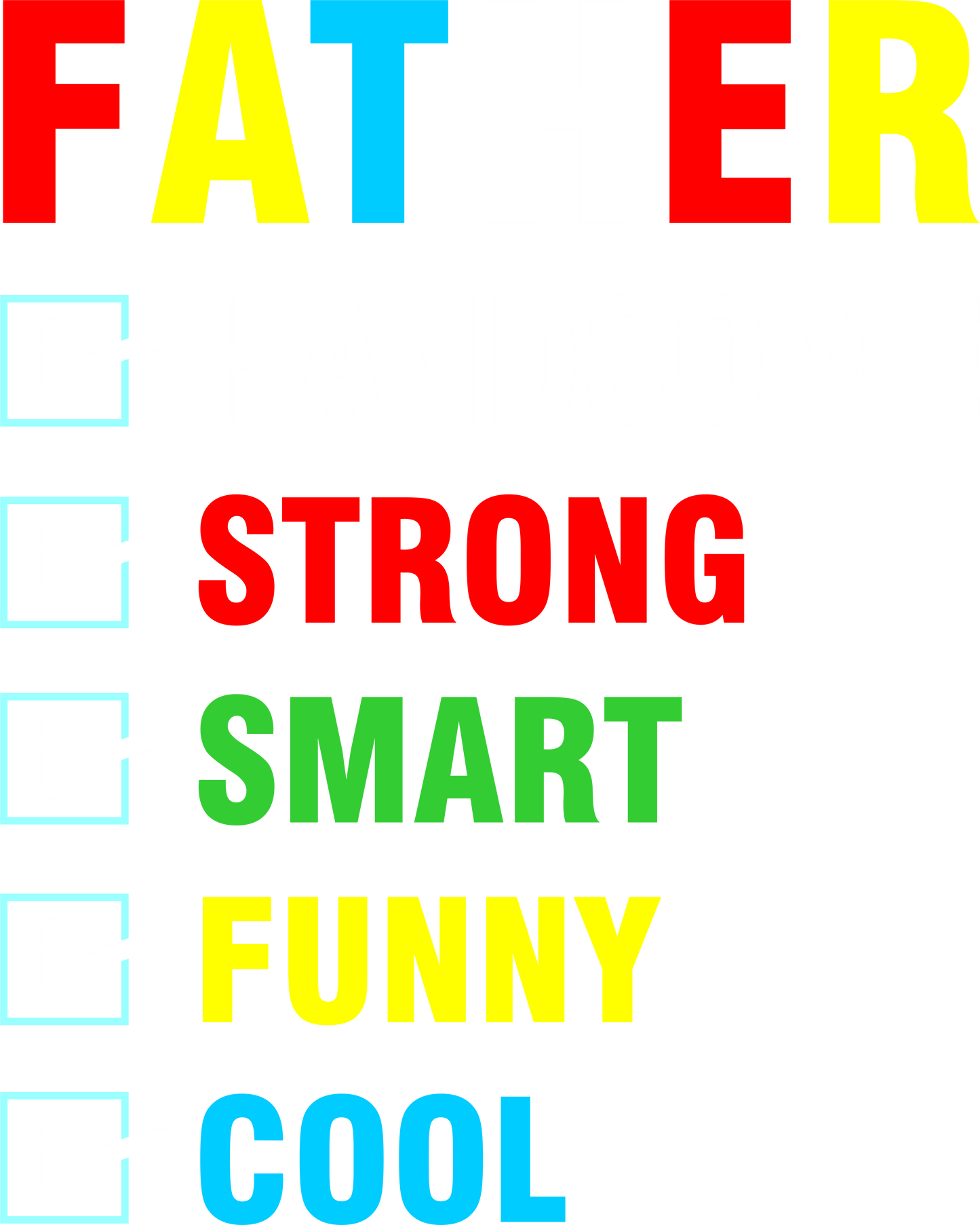 Father Handsome - DTF Sheet Ready To Press