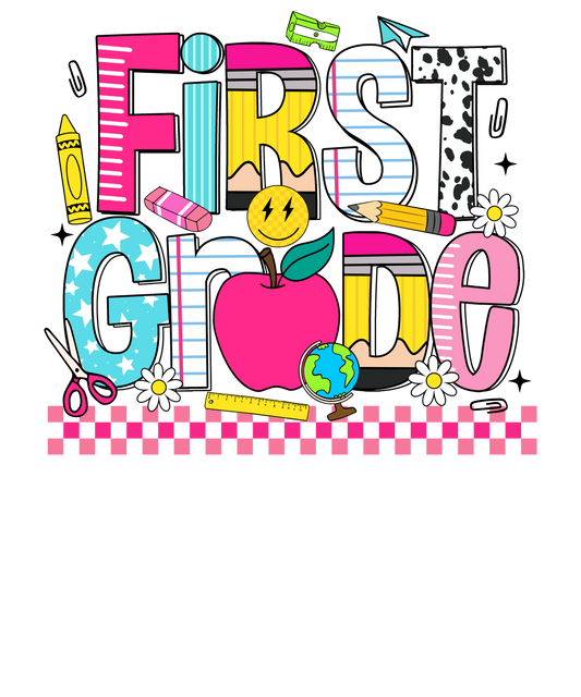 FIRST GRADE RETRO - DTF Sheet Ready to Press