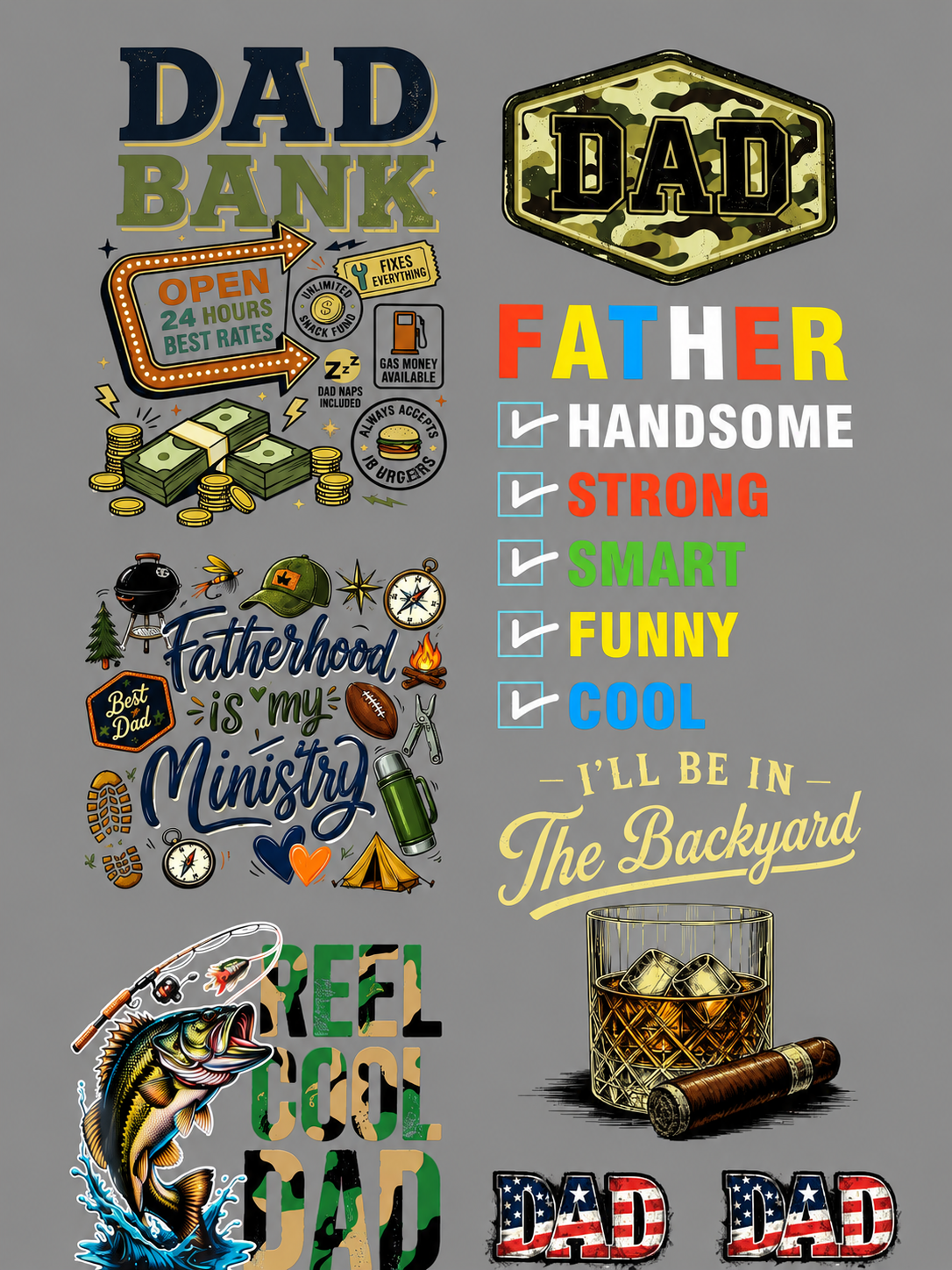 Fathers - Pre-made Gang Sheet