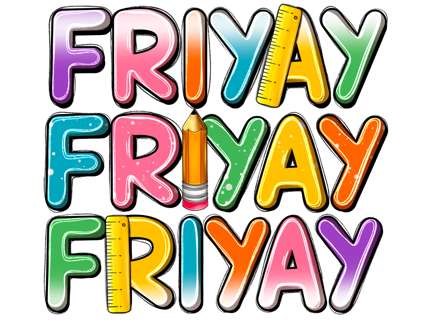 FRIYAY - DTF Sheet Ready to Press