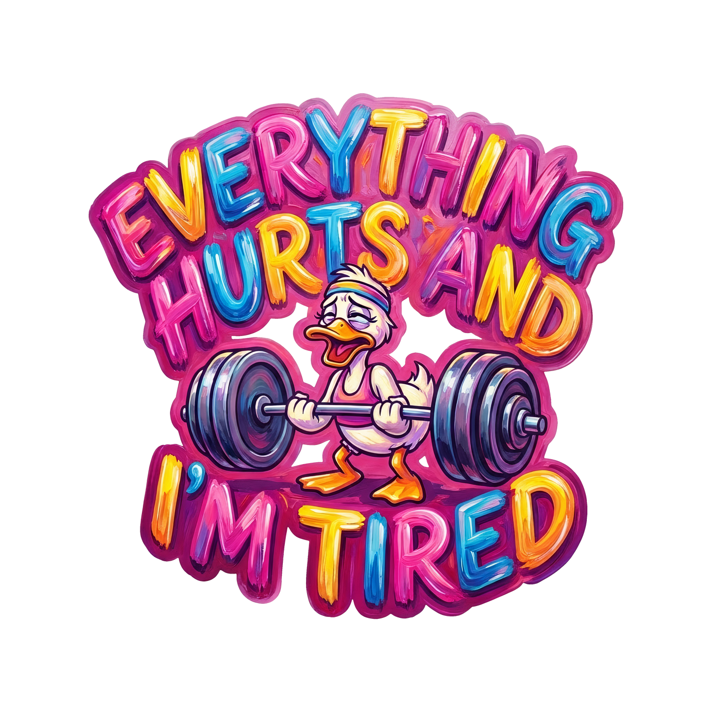 Everything Hurts - DTF Sheet Ready To Press