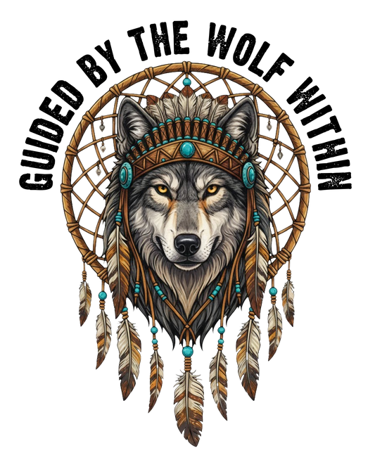 GUIDED BY THE WOLF WITHIN - DTF Sheet Ready to Press