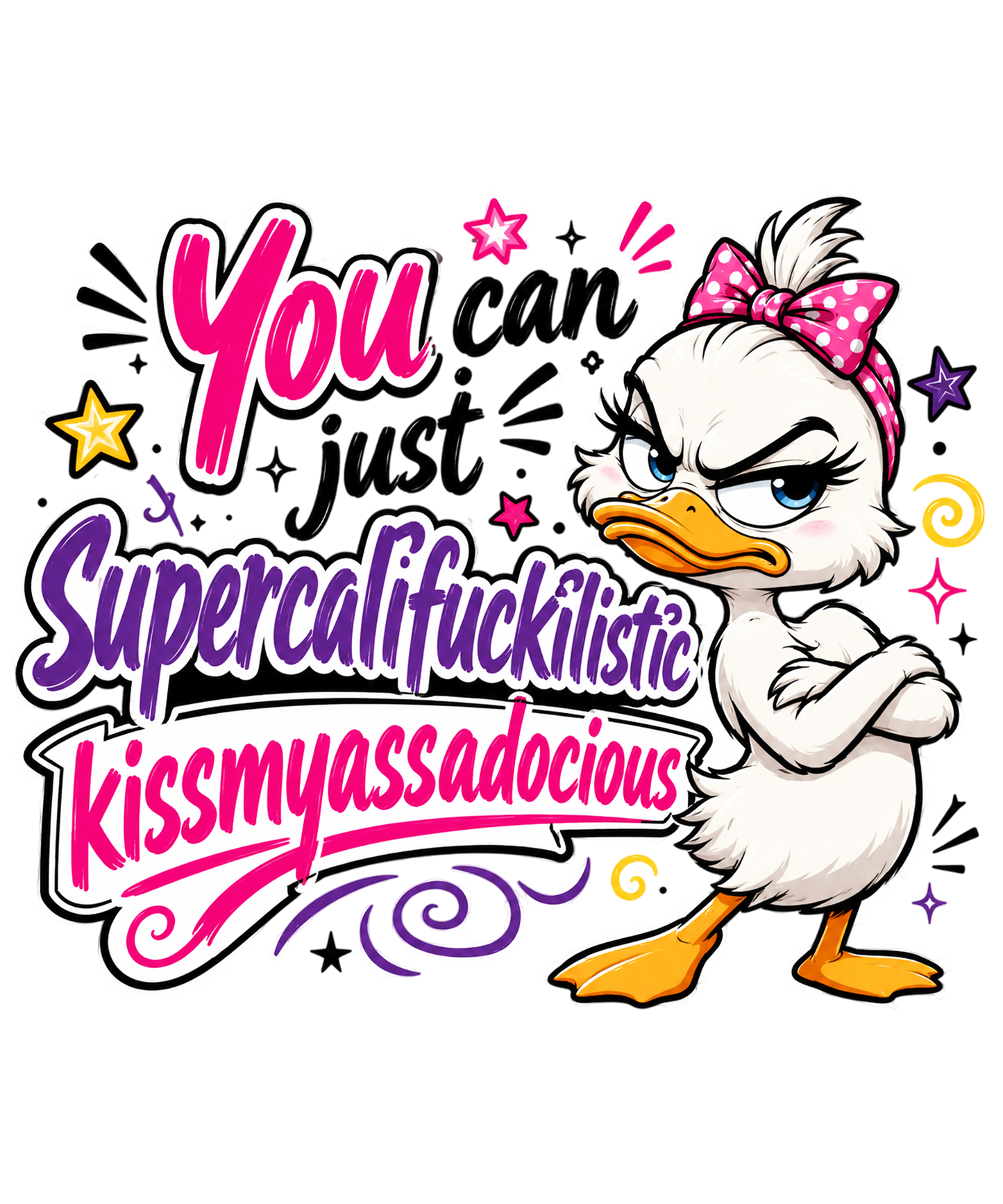 Grumpy Duck - DTF Sheet Ready To Press
