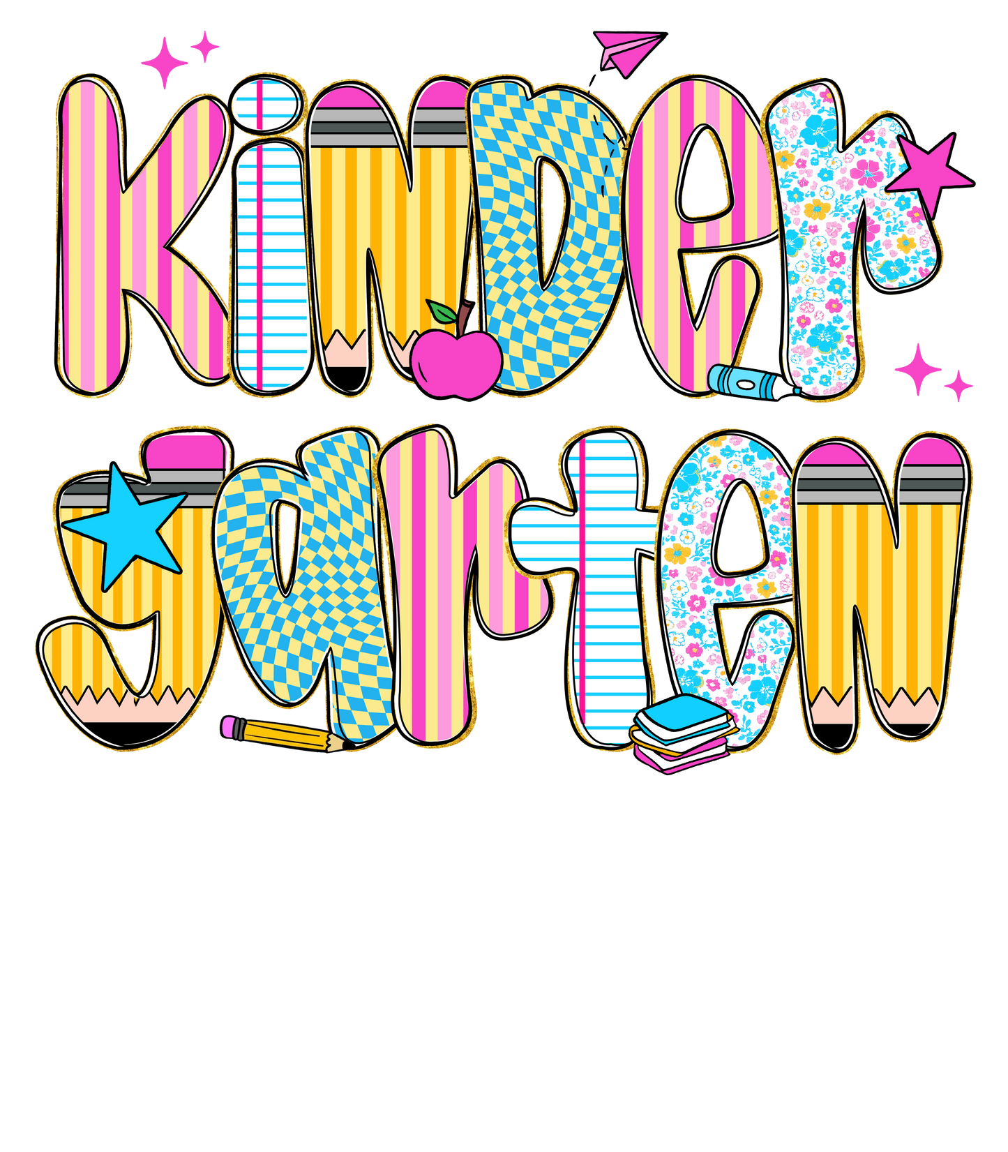 KINDERGARTEN - DTF Sheet Ready To Press