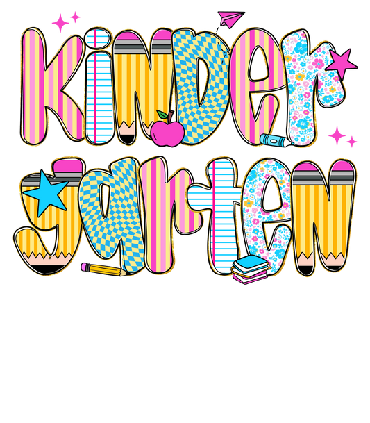 KINDERGARTEN - DTF Sheet Ready To Press