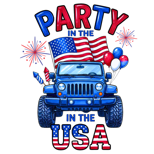 Party in the USA - DTF Sheet Ready To Press