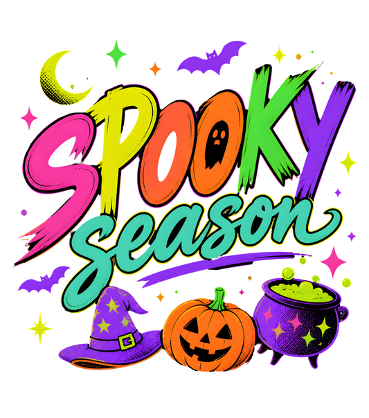 Spooky Season Neon - DTF Sheet Ready To Press