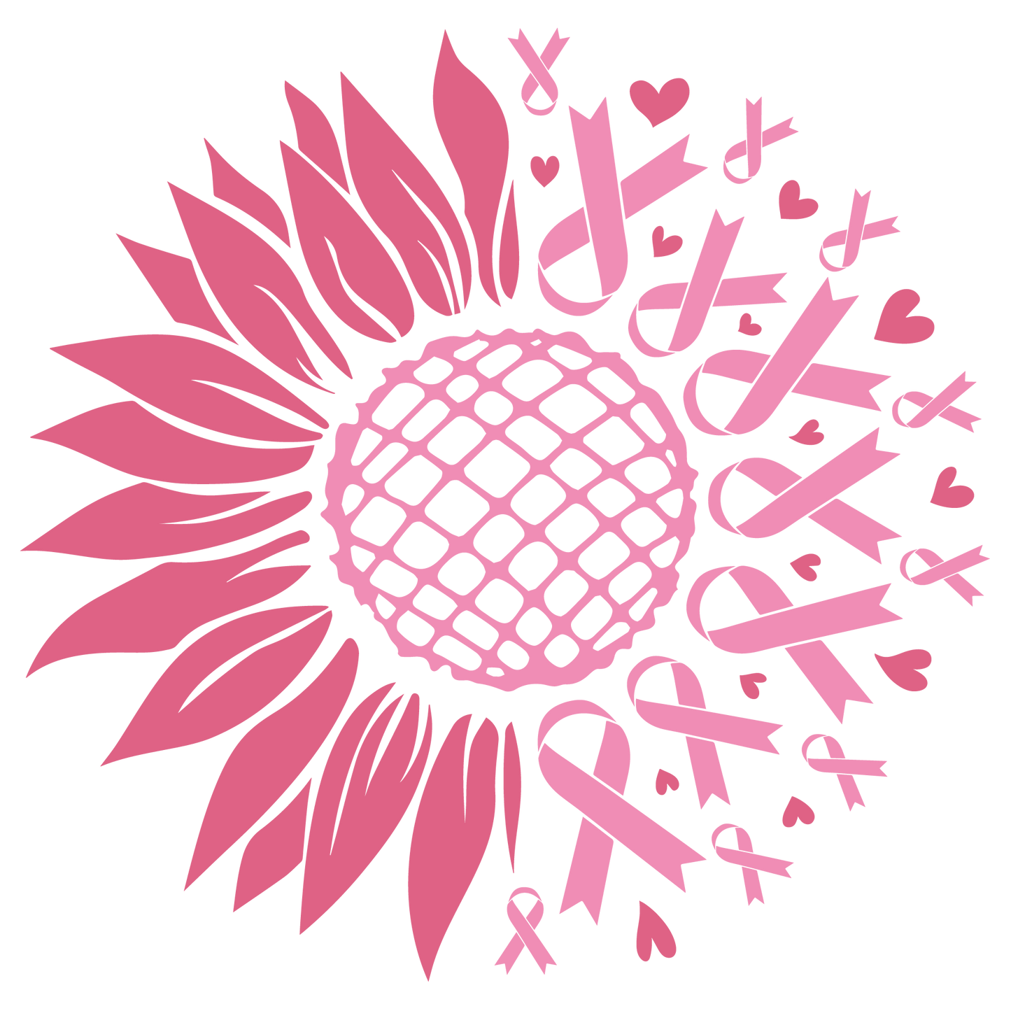 Cancer Sunflower - DTF Sheet Ready To Press
