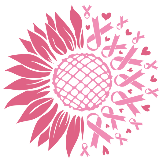 Cancer Sunflower - DTF Sheet Ready To Press