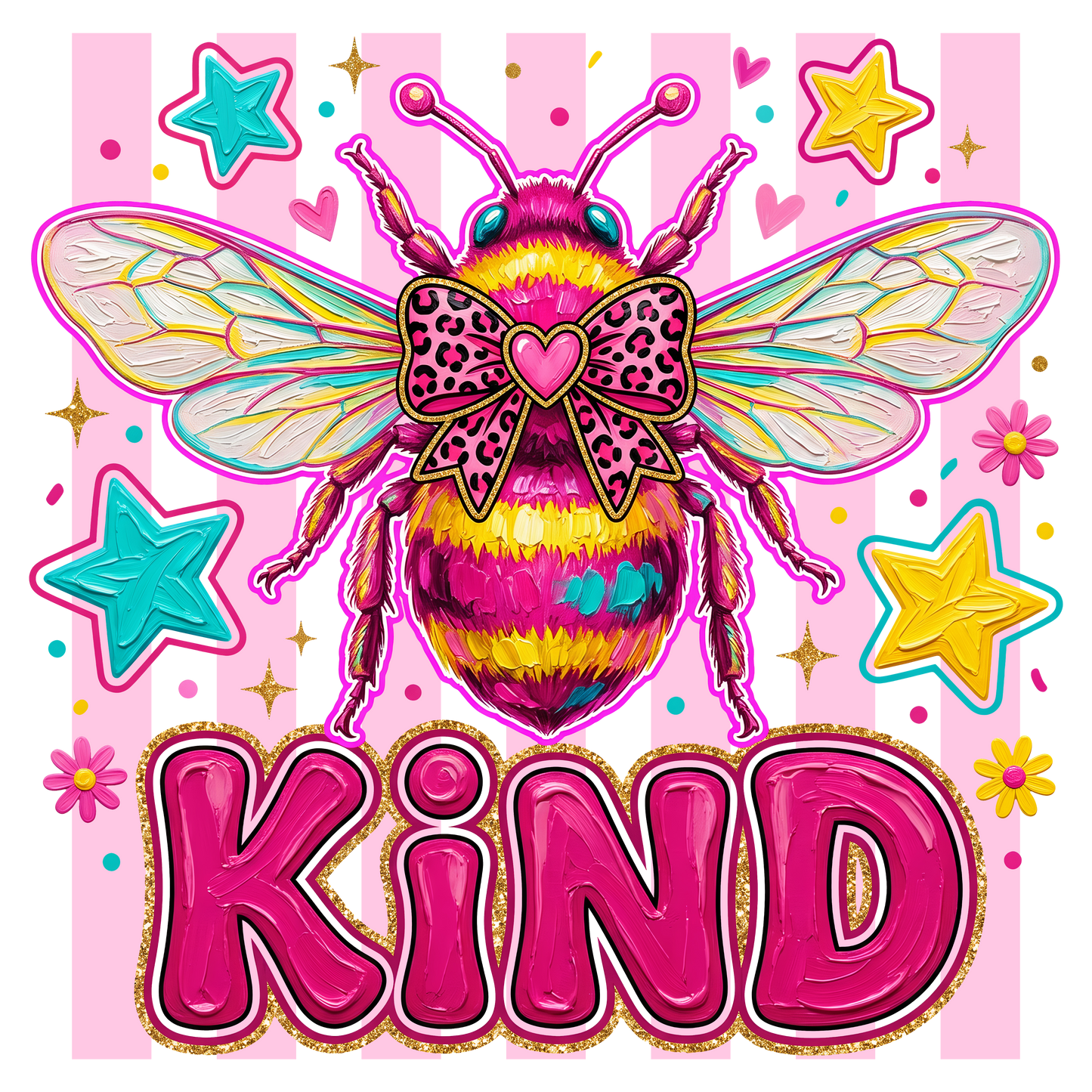 Be Kind Hot Pink - DTF Sheet Ready To Press