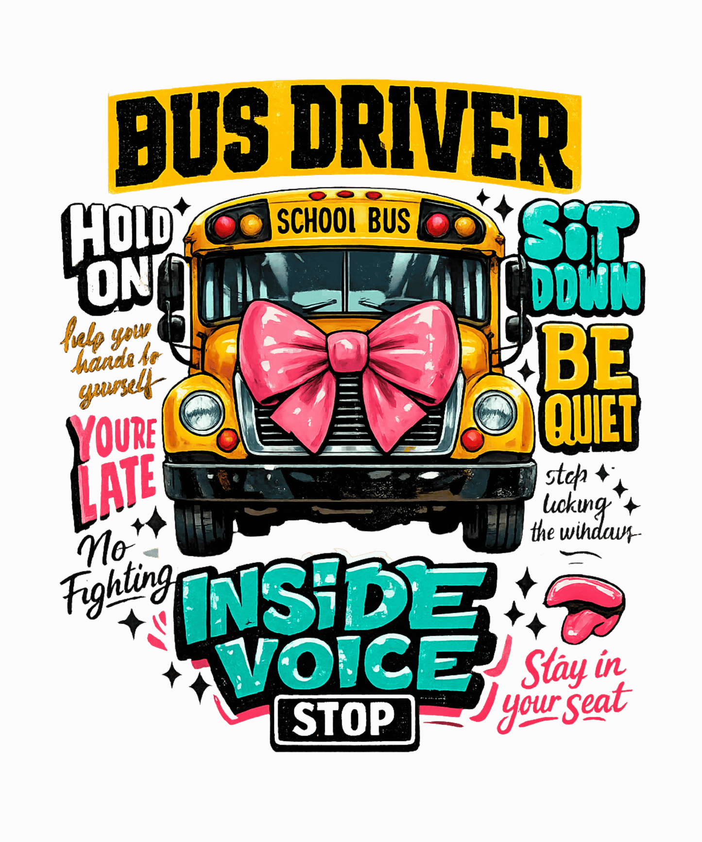 Bus Driver - DTF Sheet Ready To Press