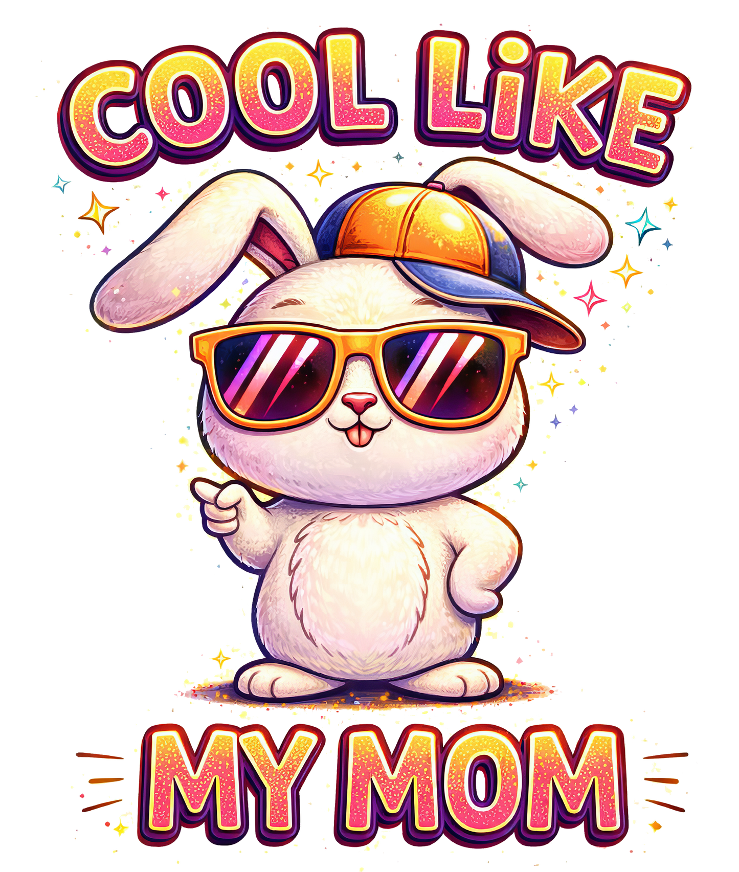 COOL LIKE MY MOM - DTF Sheet Ready To Press