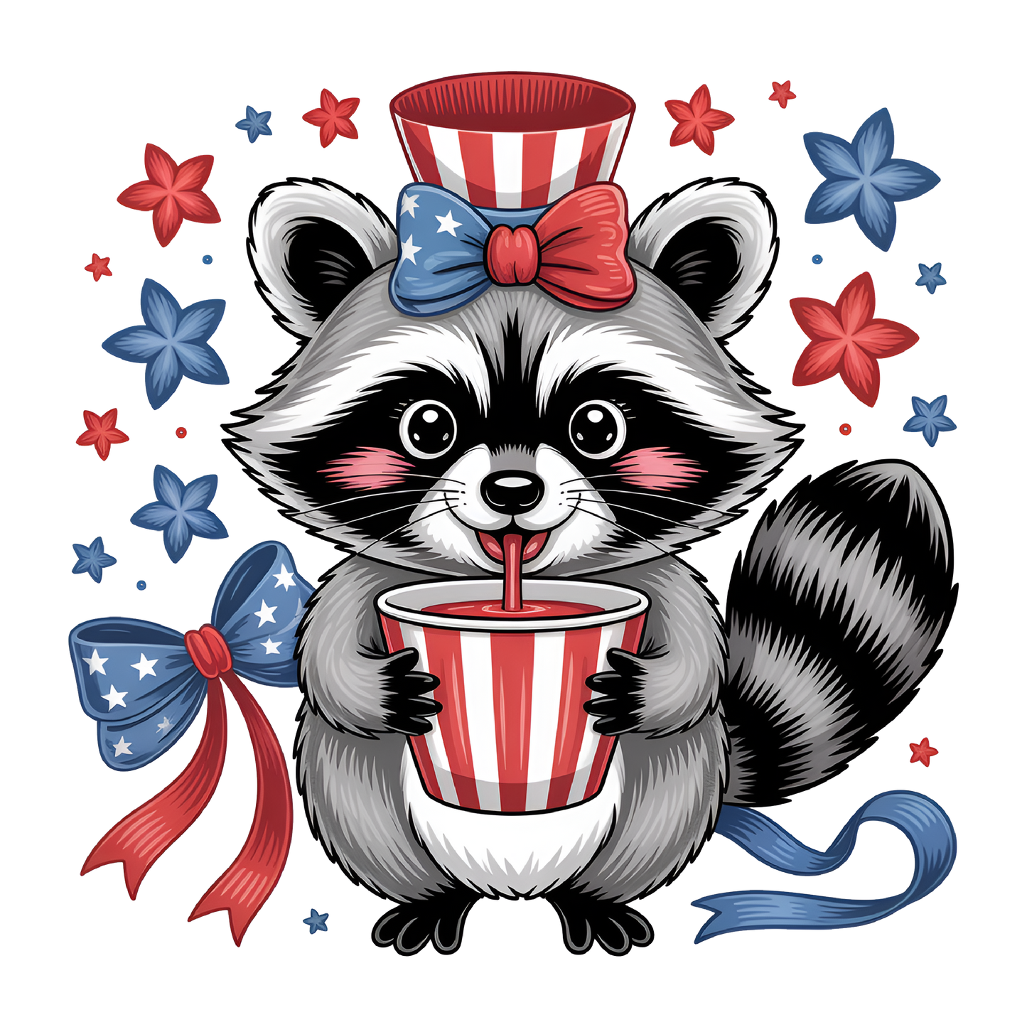 July 4th Skunk - DTF Sheet Ready To Press