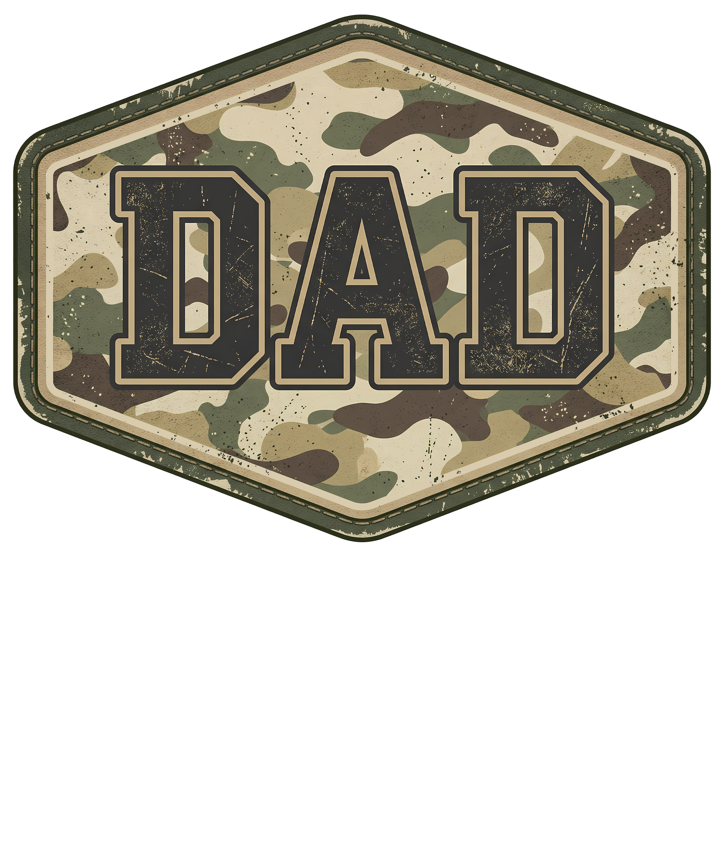 Dad Camo - DTF Sheet Ready To Press
