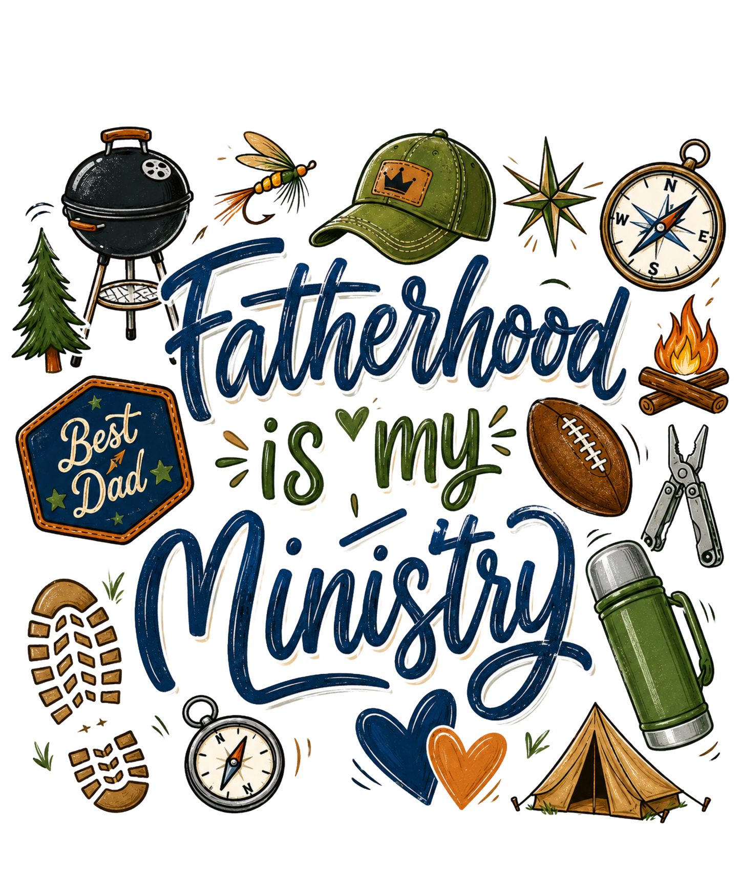 Fatherhood is my Ministry - DTF Sheet Ready To Press