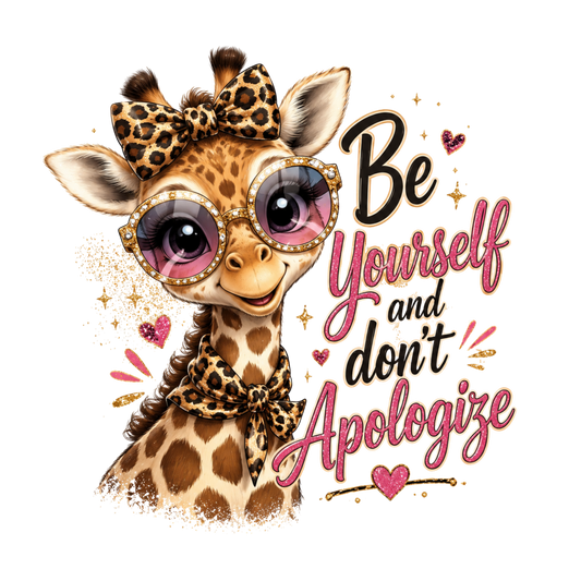 BE YOURSELF AND DON'T APOLOGIZE - DTF Sheet Ready To Press
