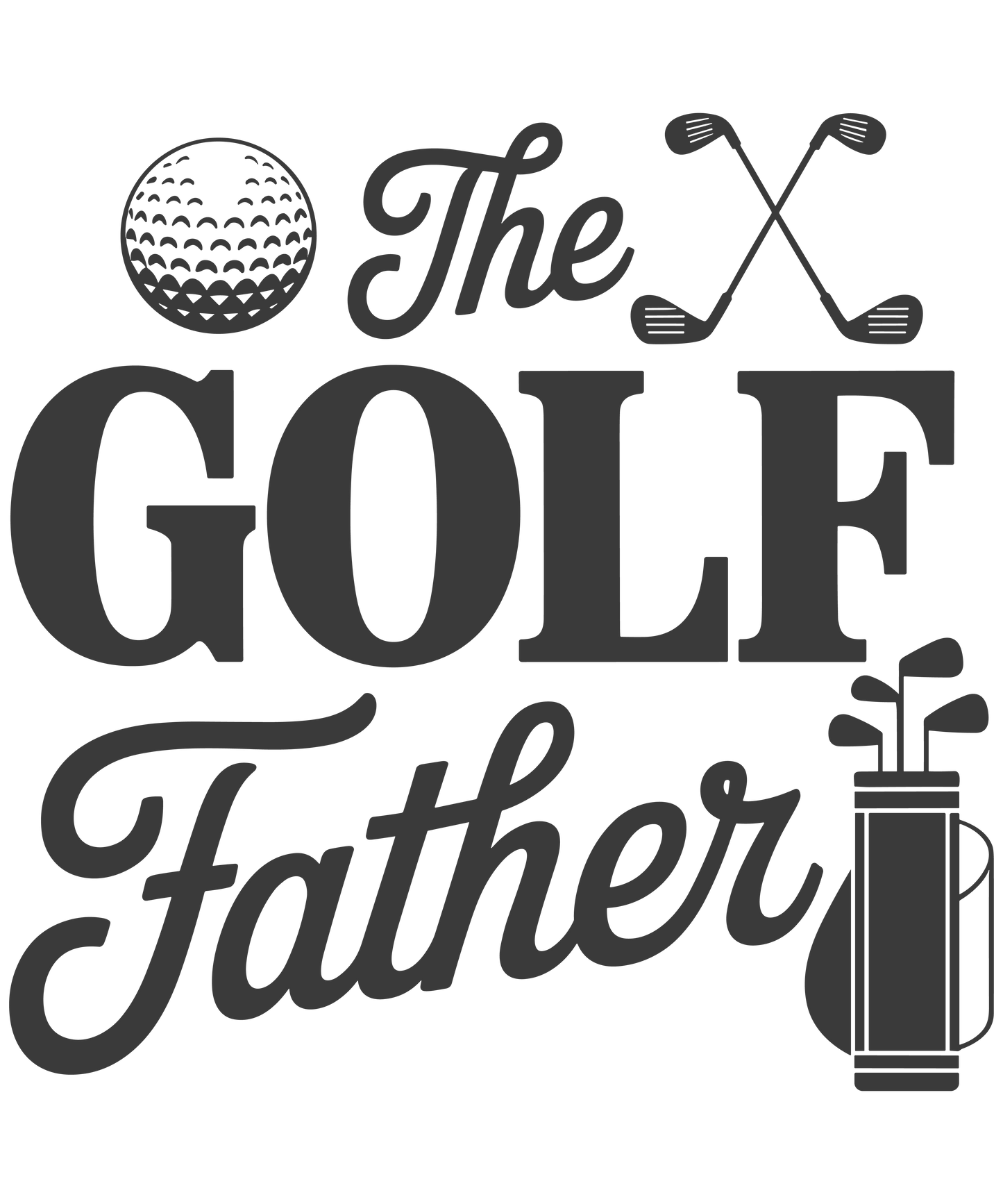 The Golf Father - DTF Sheet Ready To Press