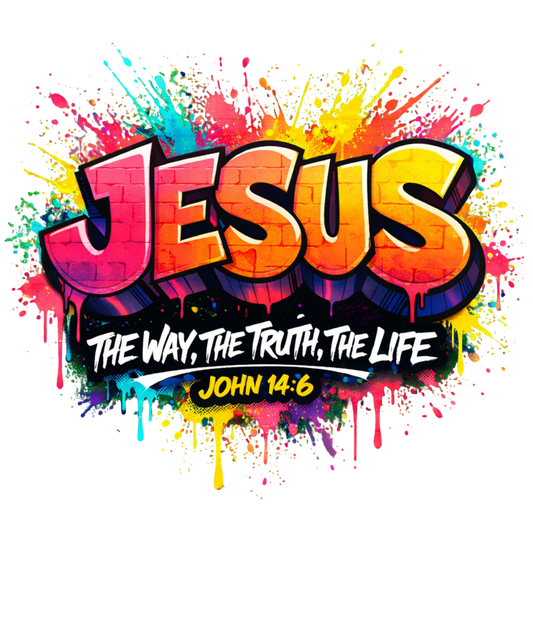 Jesus Graffiti - DTF Sheet Ready To Press